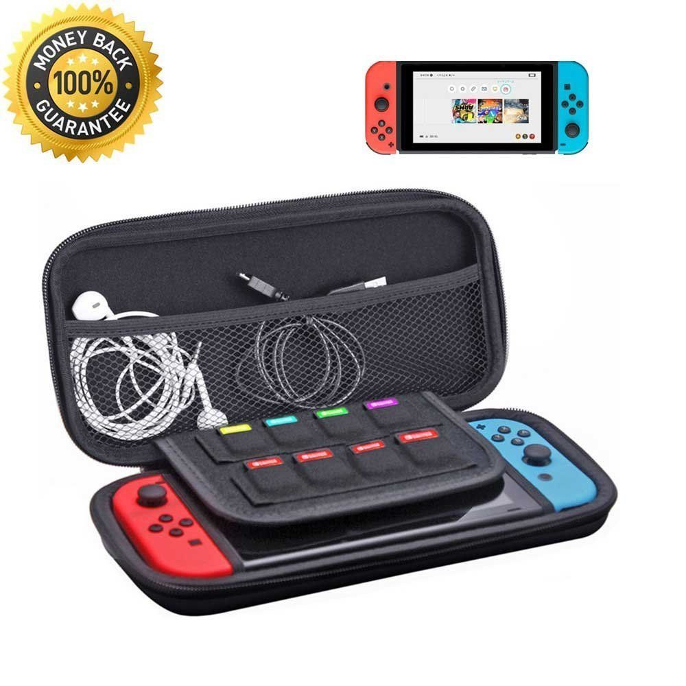 Deluxe Carrying Case Hard Protective Travel Storage Bag for NS Switch Game Card Jon Con Controller Protective EVA Hard Carry Bag Shockproof
Deluxe Carrying Case Hard Protective Travel Storage Bag for NS Switch Game Card Jon Con Controller Protective EVA Hard Carry Bag Shockproof