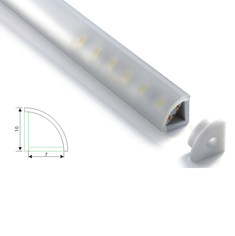 20 X 1M sets/lot Al6063 right angle profile led aluminum and Anodized Silver aluminum corner channel for cabinet or kitchen led light