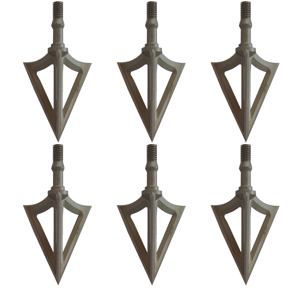 6 pieces crossbow arrow heads arrow points 100 grain G5 arrow tips broadheads archery hunting silver color
6 pieces crossbow arrow heads arrow points 100 grain G5 arrow tips broadheads archery hunting silver color