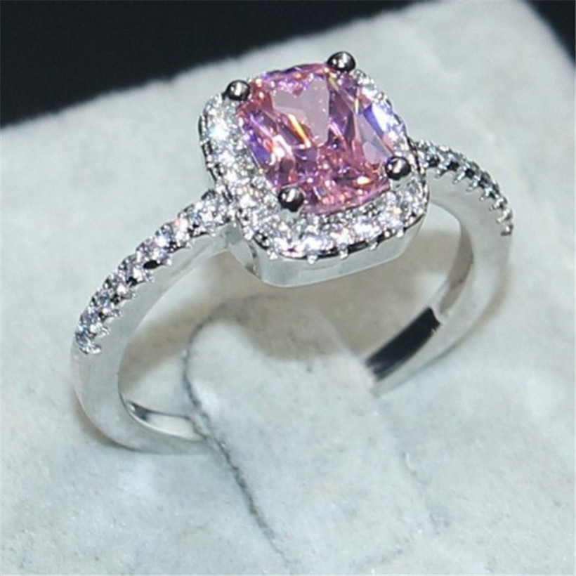 Eternal 925 Sterling Silver Jewelry Princess-cut 3CT Pink square Topaz Diamond Rings finger Wedding Band Ring for Women Size 5,6,7,8,9,10
Eternal 925 Sterling Silver Jewelry Princess-cut 3CT Pink square Topaz Diamond Rings finger Wedding Band Ring for Women Size 5,6,7,8,9,10