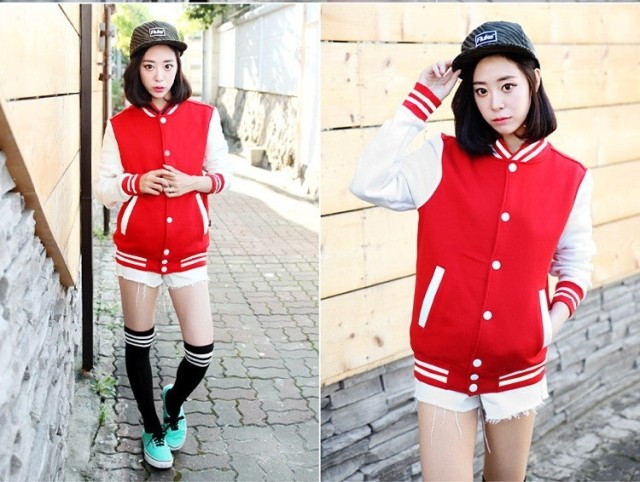 Wholesale- Baseball jacket casacos femininos college jackets Harajuku style women jacket 2017 new autumn winter coat Jackets free shipping