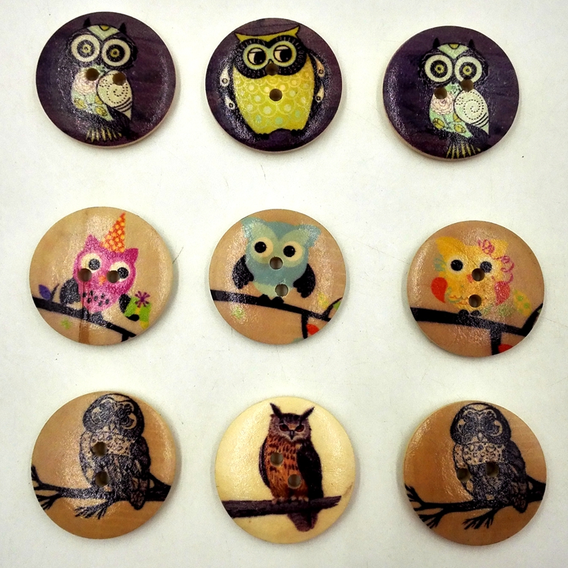 Wooden Buttons 30mm vintage owl 2 holes for handmade Gift Box Scrapbooking Crafts Party Decoration DIY Sewing draw, Black
Wooden Buttons 30mm vintage owl 2 holes for handmade Gift Box Scrapbooking Crafts Party Decoration DIY Sewing draw, Black