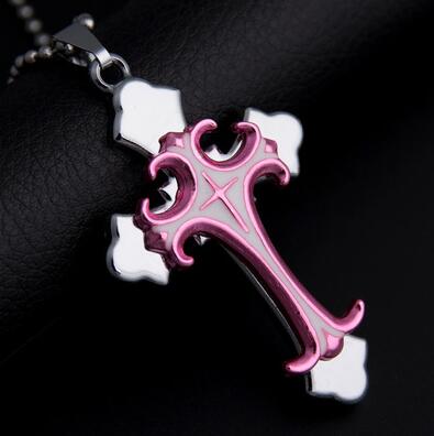 Good A++ Black Bible cross pendant titanium steel men and women fashion personality necklace WFN617 (with chain) mix order 20 pieces a lot