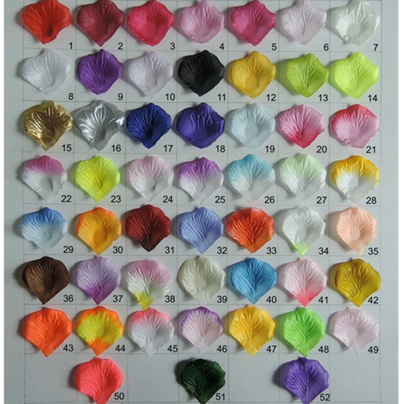 4000 Pcs Red Silk Rose Petals Artificial Flower Wedding Party Vase Decor Bridal Shower Favor Centerpieces Confetti