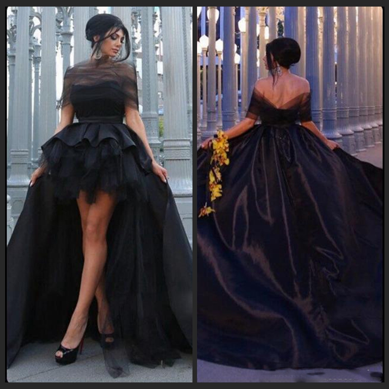 2018 Black Mother and Daughter Prom Dresses Off Shoulder High Low Taffeta Evening Gowns vestidos de baile Custom Made, Gold
2018 Black Mother and Daughter Prom Dresses Off Shoulder High Low Taffeta Evening Gowns vestidos de baile Custom Made, Gold