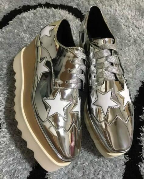 wholesale Stella Mccartney women Shoes platform White Genuine Leather Upper Weaving Nets White Sole Stars Shoes, Black
wholesale Stella Mccartney women Shoes platform White Genuine Leather Upper Weaving Nets White Sole Stars Shoes, Black