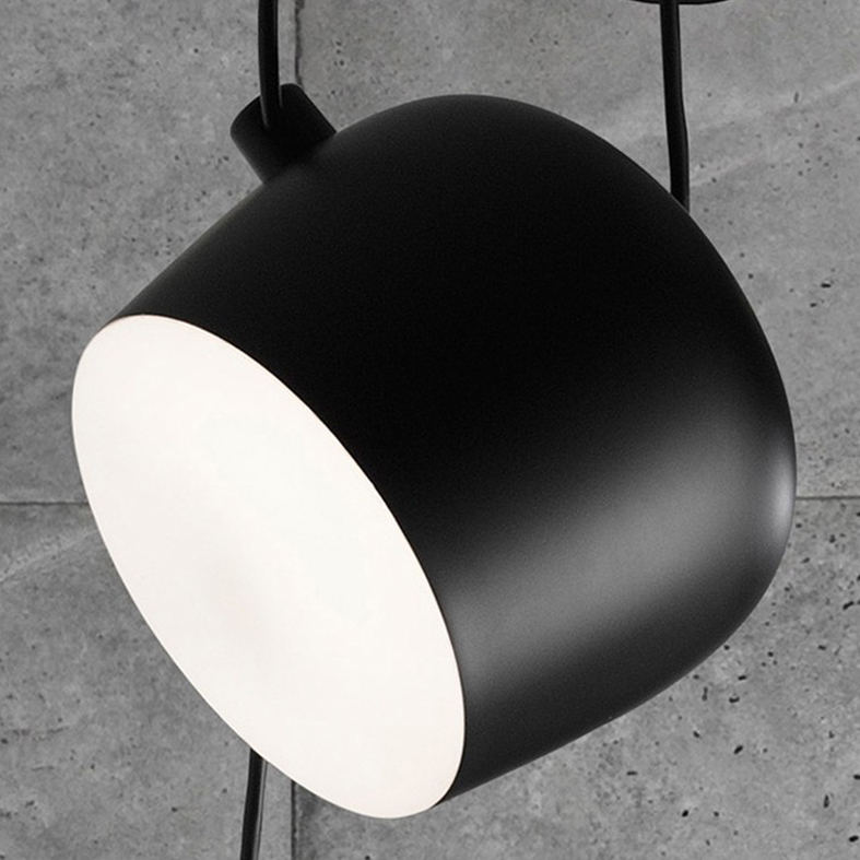 Nordic Small Drum Pendant Lamps White Black Modern Pendant Lights Fixture Home Indoor Lighting Restaurant Cafes Hanging Lamp Droplight