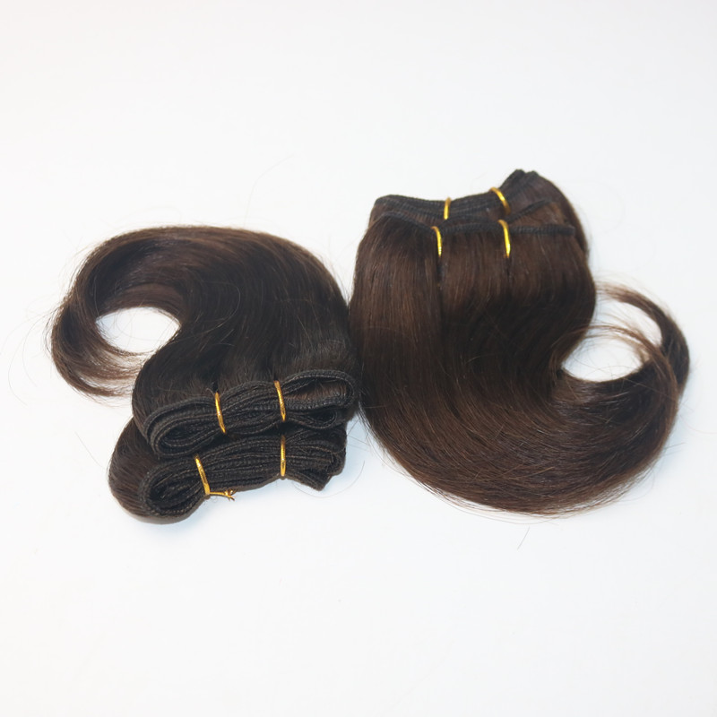 2017 Best Selling 6 Inch Body Wave Hair Brazilian Hair 4Pieces/Lot 100% Human Hair Extension