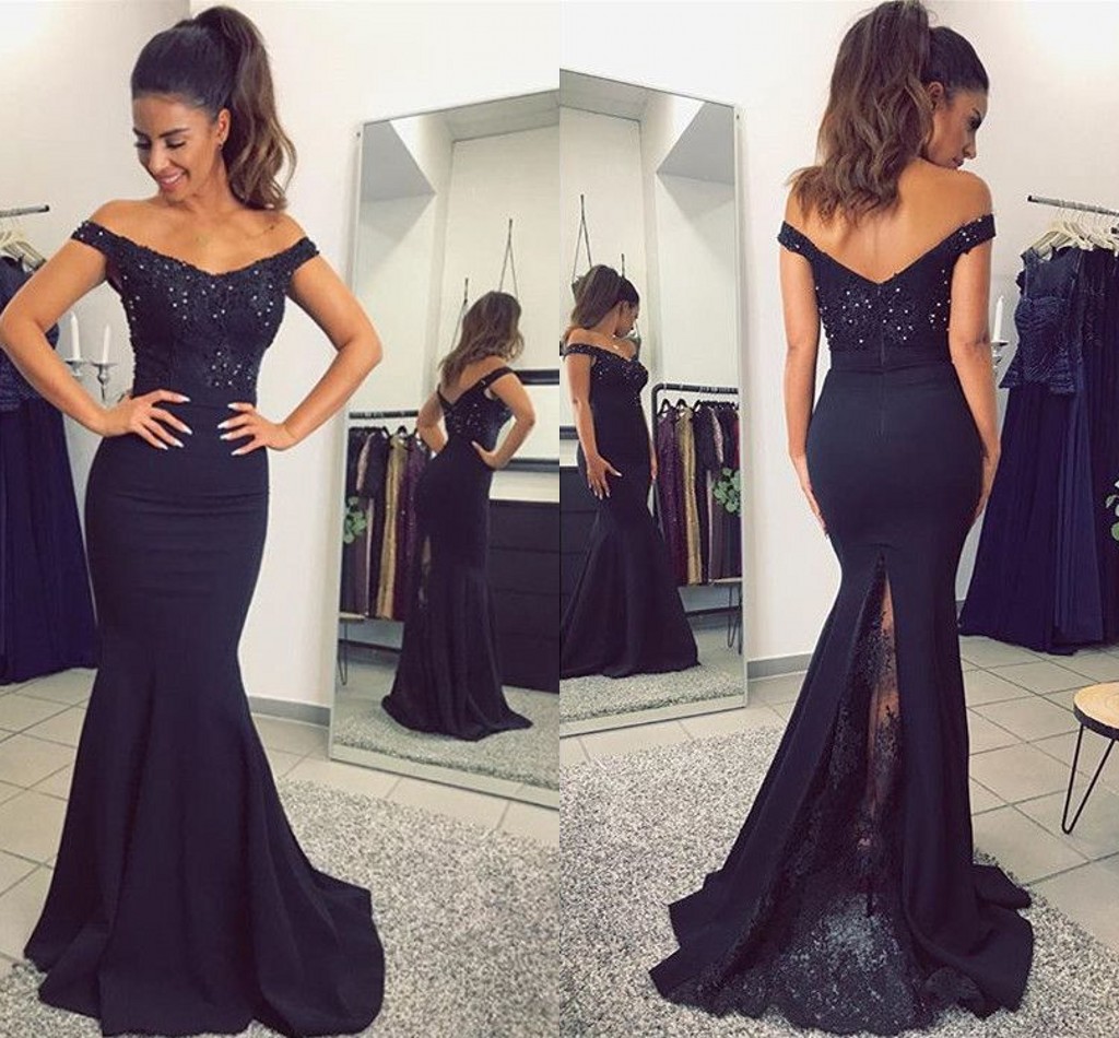 Mermaid Evening Dresses Wear 2017 Arabic Navy Blue Off Shoulder Lace Appliques Pearls Satin Plus Size Pageant Party Dress Formal Prom Gown, Coral
Mermaid Evening Dresses Wear 2017 Arabic Navy Blue Off Shoulder Lace Appliques Pearls Satin Plus Size Pageant Party Dress Formal Prom Gown, Coral