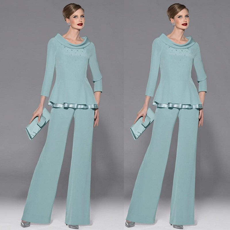 2020 Elegant Mother's Suit Beaded Mother Of The Bride Pant Suits Two Pieces Plus Size Formal Wear Wedding Guest Party Dress
2020 Elegant Mother's Suit Beaded Mother Of The Bride Pant Suits Two Pieces Plus Size Formal Wear Wedding Guest Party Dress