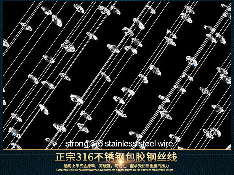 Modern Chandeliers LED Crystal Chandelier Light Fixture Long Spiral Hotel Villa Home Indoor Lighting Living Room Lobby Parlor Hanging Lamps