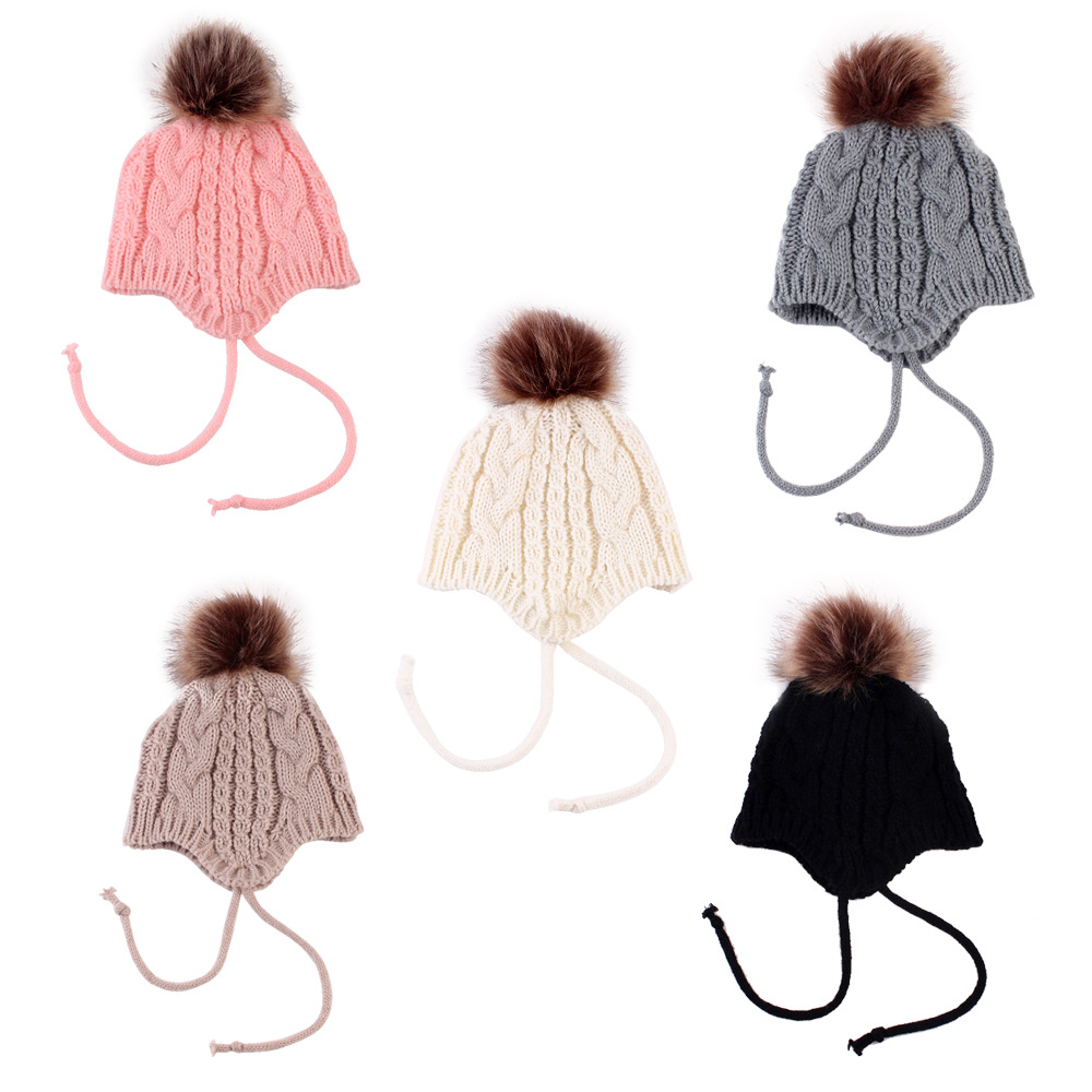 Fashion Children Winter Raccoon Hat Earmuffs cap Girls Boys pompoms Ball Baby Beanies Cap Kids Crochet Knitted Hats, As pic
Fashion Children Winter Raccoon Hat Earmuffs cap Girls Boys pompoms Ball Baby Beanies Cap Kids Crochet Knitted Hats, As pic