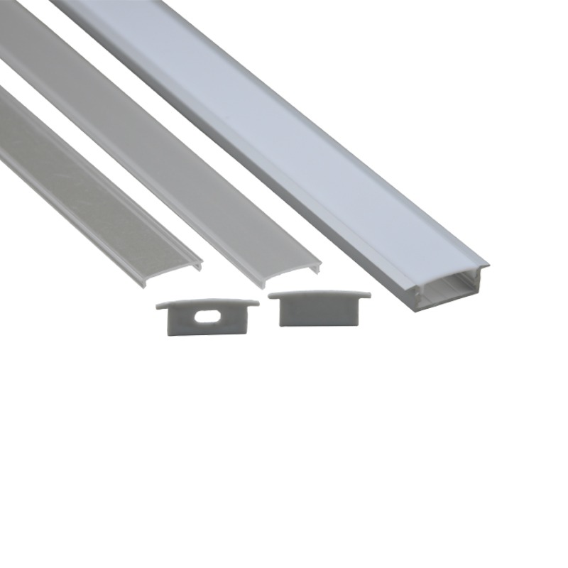 10 X 1M sets/lot Al6063 T type aluminum extrusion for led strip lights and aluminium channel profiles for ceiling or wall lamps