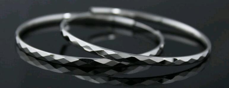 Fashion Exaggerated Big Circle Earring 1pcs 925 Solid Sterling Silver Huggies Hoop Earrings White Gold Plated Jewelry