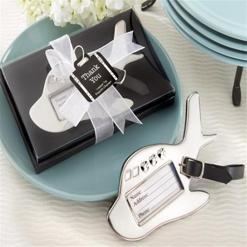 Silver Metal Airplane Luggage Tag Suitcase Label wedding souvenirs For Traveling Themed Wedding Favor Party Gift +DHL Free Shipping
Silver Metal Airplane Luggage Tag Suitcase Label wedding souvenirs For Traveling Themed Wedding Favor Party Gift +DHL Free Shipping