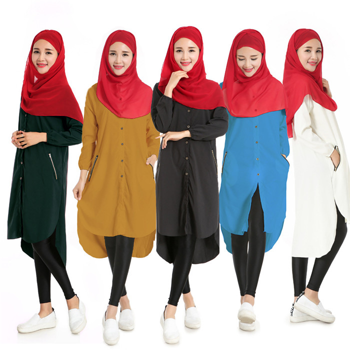 Muslim women abaya long shirts Female islamic tops long blouse for muslim lady White shirt blouses camisas musulmanas short front dresses, Red
Muslim women abaya long shirts Female islamic tops long blouse for muslim lady White shirt blouses camisas musulmanas short front dresses, Red