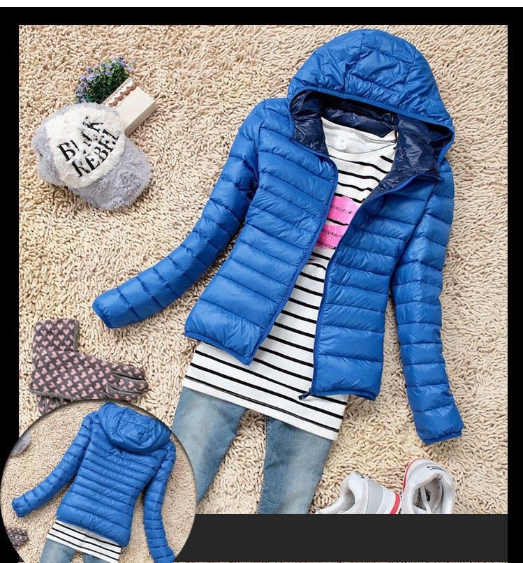 2016 Autumn Winter Women Basic Jacket Coat Female Slim Hooded Brand Cotton Coats Casual Black Jackets