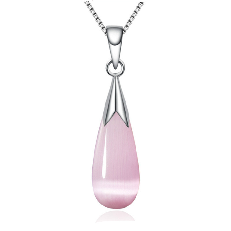 Wholesale-2016 New Fashion Cute Pink/White Opal Cat Eyes Stone Water Drop Necklace Pendants Christmas Gift For Women And Girl
Wholesale-2016 New Fashion Cute Pink/White Opal Cat Eyes Stone Water Drop Necklace Pendants Christmas Gift For Women And Girl