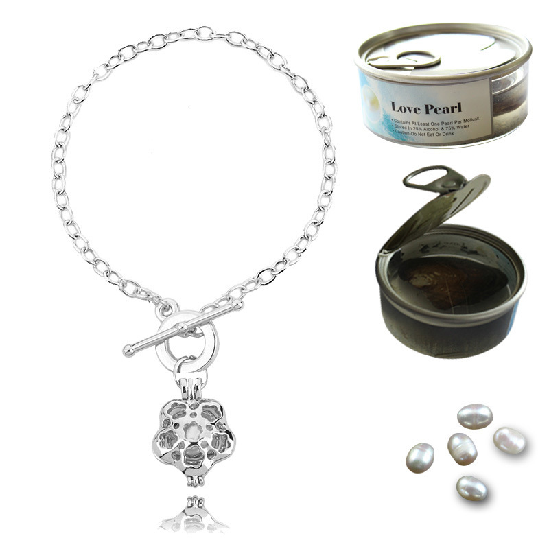 New arrival Selling creative oyster pearl bracelet hollow can open DIY pendant FB305 mix order 20 pieces a lot Charm Bracelets