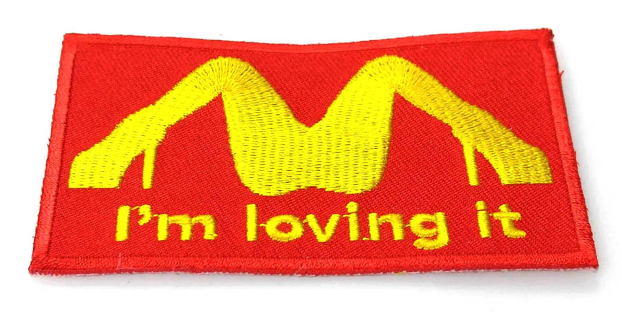 Sexy Red Cool I'm Loving It Patch 3.5x2 inch Motorcycle Biker Lady Clothing Club MC Front Jacket Vest Patch Detailed Embroidery, Black
Sexy Red Cool I'm Loving It Patch 3.5x2 inch Motorcycle Biker Lady Clothing Club MC Front Jacket Vest Patch Detailed Embroidery, Black