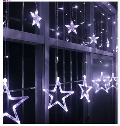 110V/220V Led Strings Flash Star Curtain Lights Lamp Christmas Wedding Bar Shop Outdoor/Indoor Waterproof Home Decorations Lights Lamp