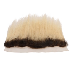 High Quality Wholesale Price Brazilian Hair 1B/613 Lace Frontal 13x4 Straight Brazilian Blond Ombre Hair Lace Closure