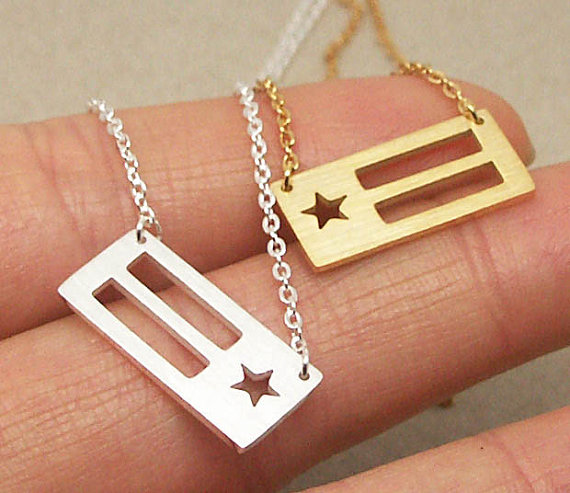 30PCS Simple Texas Flag Necklaces TX USA US America State Necklaces for Hometown Souvenir Gifts