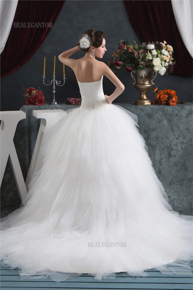newest elegant sweetheart organza wedding dresses ball gown appliques beaded plus size wedding party bridal gowns bm51