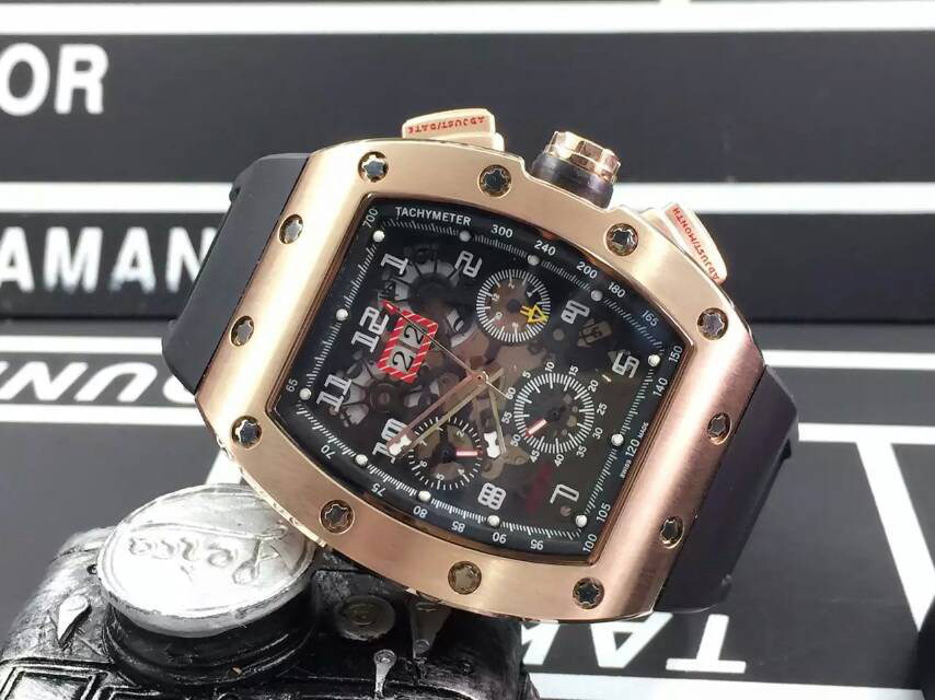 High Quality Luxury Rose Gold Felipe Massa Flyback Mens Automatic Movement Skeleton Watches Rubber Men Stainless Wristwatch Gifts, Slivery;brown
High Quality Luxury Rose Gold Felipe Massa Flyback Mens Automatic Movement Skeleton Watches Rubber Men Stainless Wristwatch Gifts, Slivery;brown