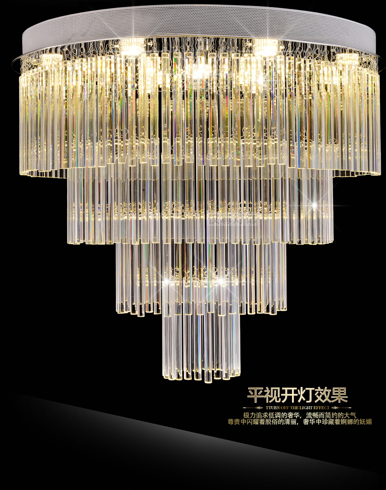 American K9 Crystal Chandeliers LED Modern Chandelier Lights Fixture Multi Circles Home Indoor Lighting Hotel Hall Lobby Parlor Crystal Drop Light