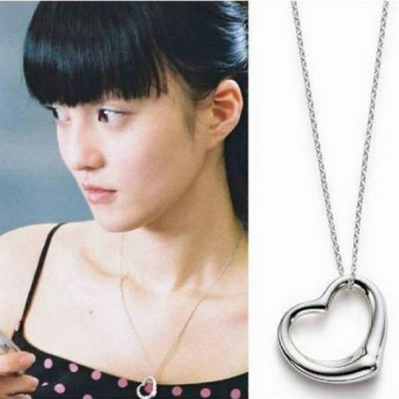 Wholesale-2016 Korean Fashion Simple Silver Smooth Heart-shaped Peach Heart Necklace Women Necklace Jewelry Wholesale
Wholesale-2016 Korean Fashion Simple Silver Smooth Heart-shaped Peach Heart Necklace Women Necklace Jewelry Wholesale