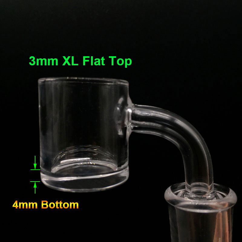 3mm Thick 25mm OD XL Flat Top Quartz Banger With 4mm Bottom Female Male 10mm 14mm 18mm 45/90 Domeless Banger Nail
3mm Thick 25mm OD XL Flat Top Quartz Banger With 4mm Bottom Female Male 10mm 14mm 18mm 45/90 Domeless Banger Nail