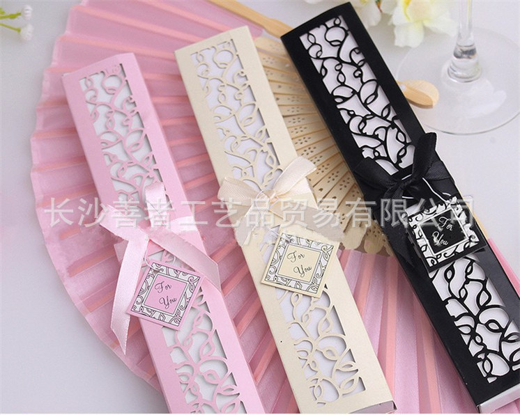 Cheap Chinese Imitating Silk Hand Fans Blank Wedding Fan For Bride Weddings Guest Gifts 50 PCS Per Package