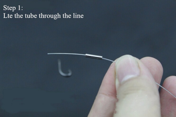 100pcsbag stainless steel fishing line Aluminum Crimp sleeve copper tube 10mm28mm sea fishing accessories line tube