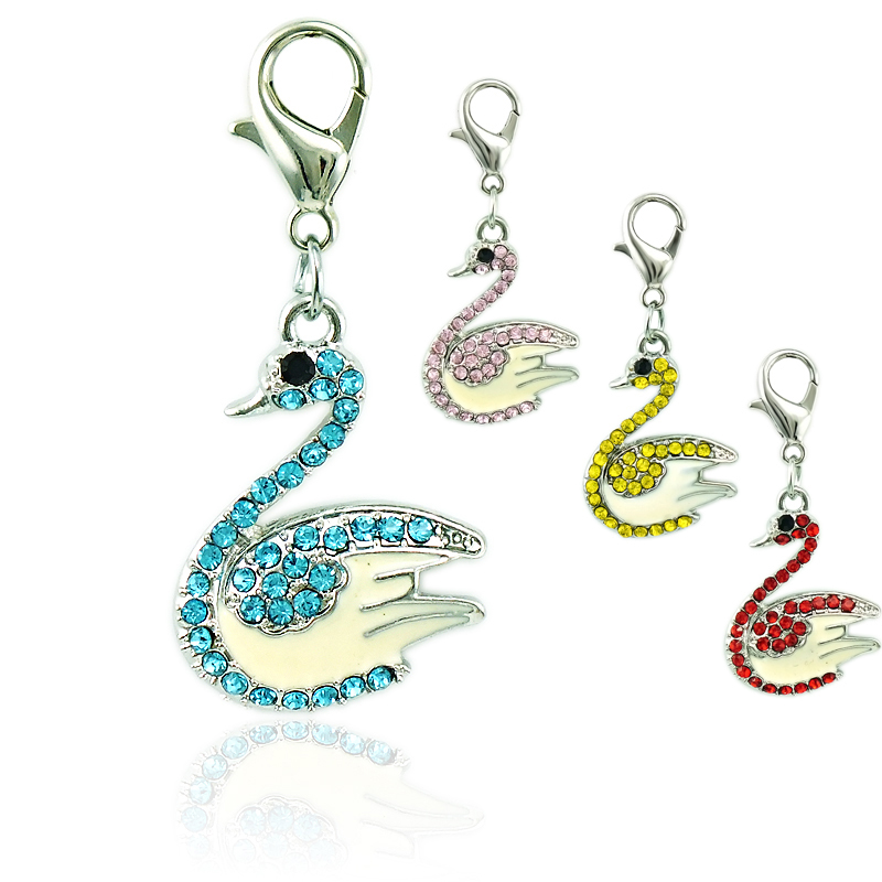 Fashion Floating Lobster Clasp Charms Dangle Rhinestone Swan Animal Pendants DIY Charms For Jewelry Making Accessories
Fashion Floating Lobster Clasp Charms Dangle Rhinestone Swan Animal Pendants DIY Charms For Jewelry Making Accessories