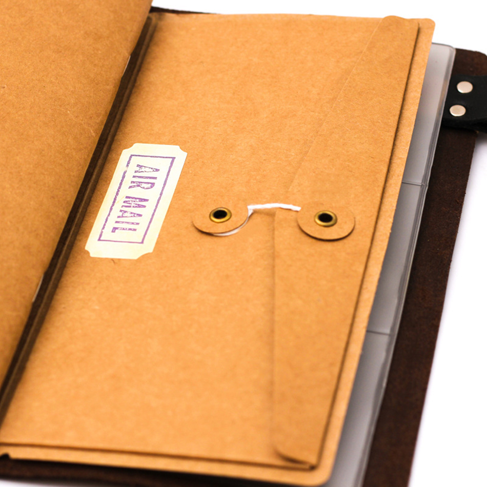 Wholesale- Filler Papers Traveler's Notebook Kraft Paper Pocker Business Card Holder File Folder
