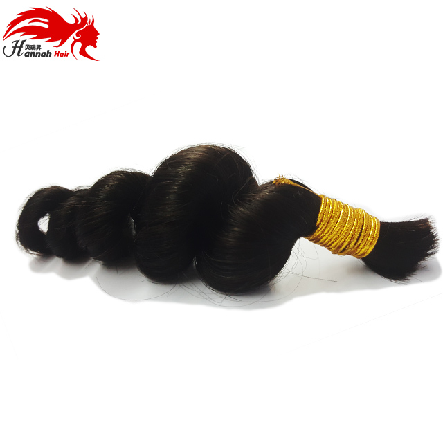 Hannah product Boho Braids Loose Wave Bulk Human Hair For Braiding Unprocessed Human Braiding Hair Bulk No Weft Micro mini Braiding Bulk Hair