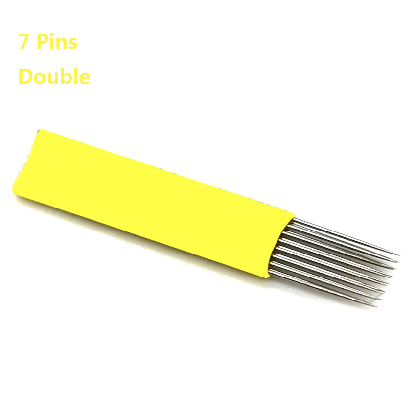 50 PCS 7 Pin Flat Tattoo Needles For Eyebrow Embroidery Manual Fog Pen Semi Permanent Makeup Needles For Fog Eyebrow
50 PCS 7 Pin Flat Tattoo Needles For Eyebrow Embroidery Manual Fog Pen Semi Permanent Makeup Needles For Fog Eyebrow