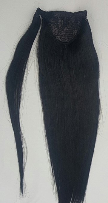yaki drawstring ponytail hairpiece for black women wraps Clip in yaki straight Brazilian virgin hair Ponytail 4colors free ship 120g