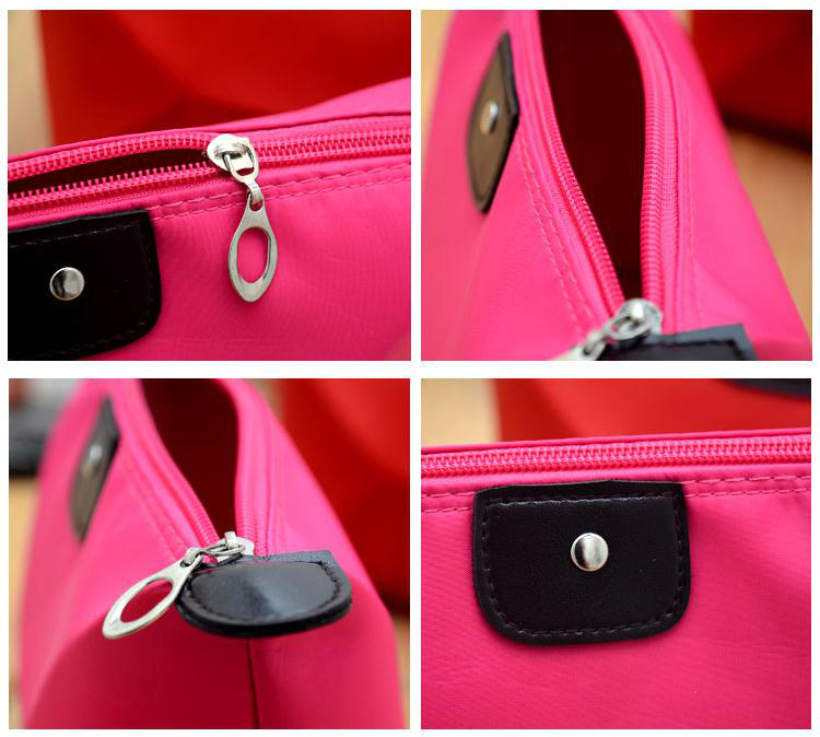 DHXJ New Fashion Large capacity waterproof zipper storage cosmetic bag handbag multicolor optional a691