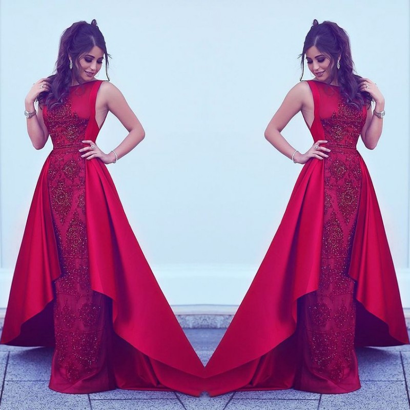 Arabic Style Red Engagement Dresses Evening 2019 New Satin Lace Appliqued Shiny Crystal Beads Long Formal Evening Gowns from Dubai, Water melon
Arabic Style Red Engagement Dresses Evening 2019 New Satin Lace Appliqued Shiny Crystal Beads Long Formal Evening Gowns from Dubai, Water melon