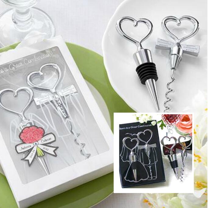 Free Ship 5 Sets Gift Box Chrome Heart Bottle Stopper & Wine bottle opener Metal corkscrew Wedding Party Bar Tool Favors Xmas Gift, Multi
Free Ship 5 Sets Gift Box Chrome Heart Bottle Stopper & Wine bottle opener Metal corkscrew Wedding Party Bar Tool Favors Xmas Gift, Multi