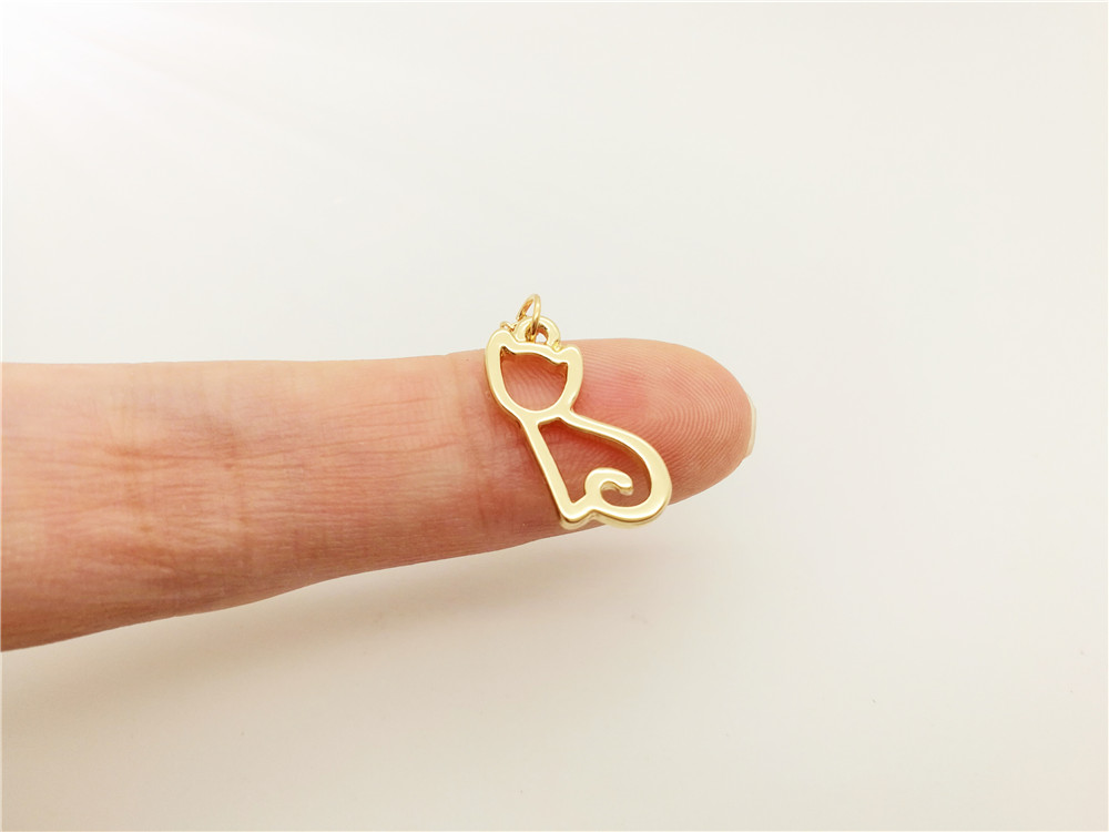 5PCS- B066 Cute Lovely Pussy Cat Bracelet Hollow Outline Lucky Pet Cat Bracelets Simple Animal Kitty Bracelets for Women