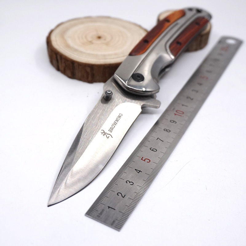 Browning DA43 Folding knife Mirror Light Tactical Pocket Knife 3Cr13 Blade Wooden Handle Hunting Knife Survival edc Tool
Browning DA43 Folding knife Mirror Light Tactical Pocket Knife 3Cr13 Blade Wooden Handle Hunting Knife Survival edc Tool