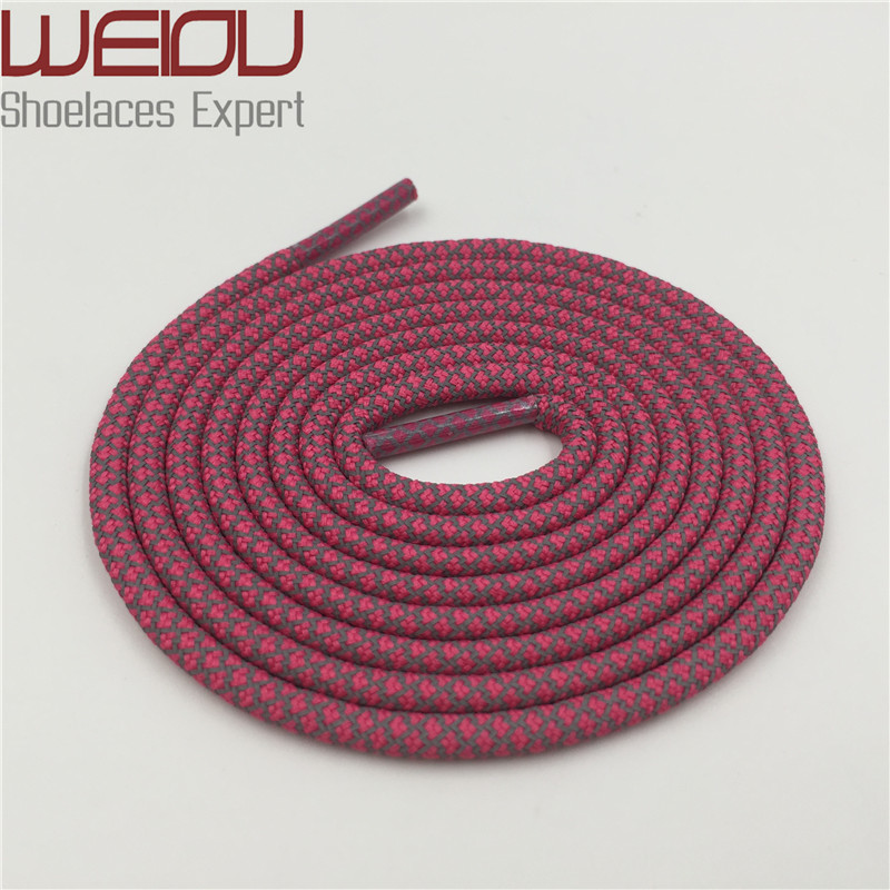 Weiou fashion plastic tips Round Shoe Laces 3M Shoelaces sneakers Rope Laces 120cm Ropelace for bootlaces mens Girls