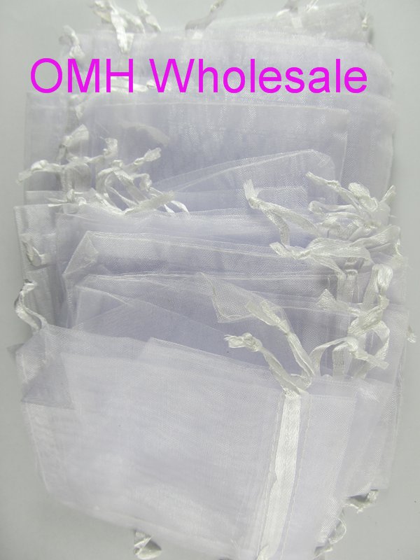 OMH whole 50pcs 15x20cm 25 variety color mixed nice chinese voile Christmas Wedding gift bag Organza Bags Jewlery Gift Pouch B