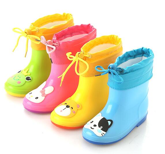 2019 New High Quality brand children rainboot kids rubber rain boot Shoes waterproof wellies water shoes boots child short rainboots