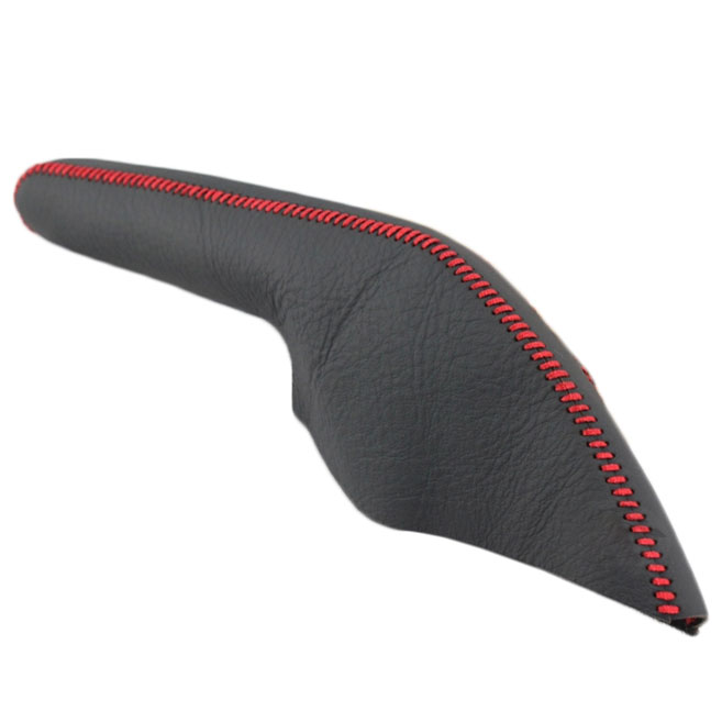 Genuine leather Handbrake Covers Case for Mazda 2 Auto interior decoration DIY Handbrake sleeve protection Handbrake lever collars cover