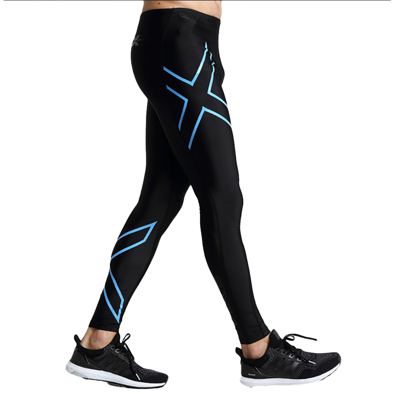 Wholesale-Men Compression Fitness Tights Male Pants Superelastic Stretch Pants Breathable Trousers