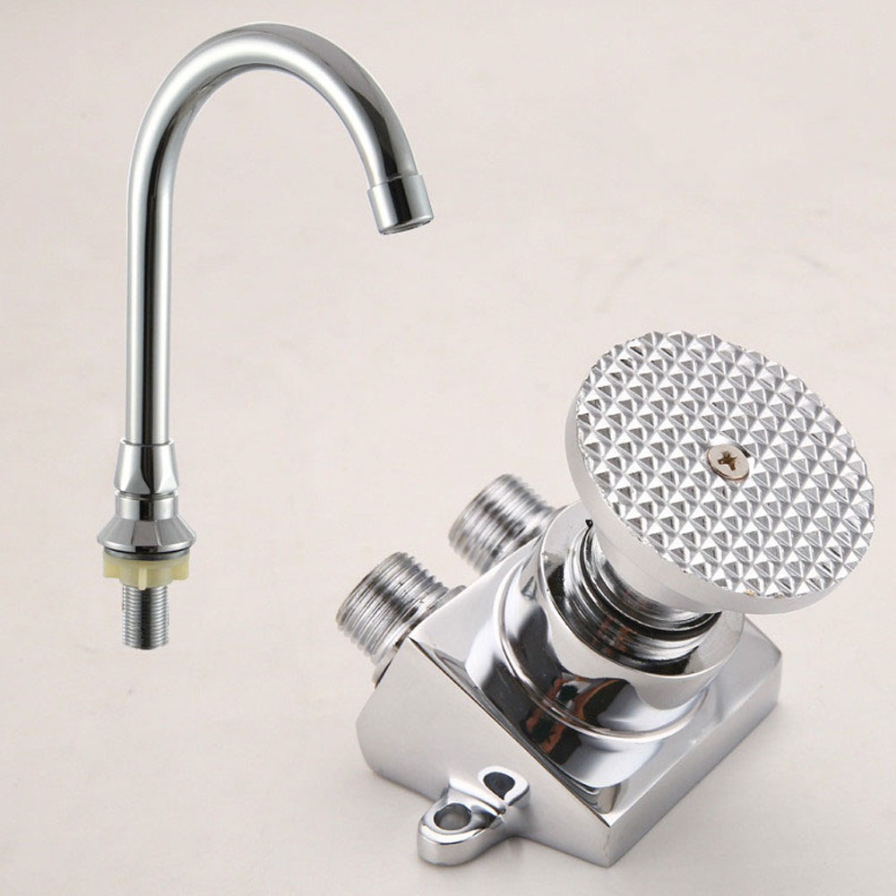 Special Offer Promotion Chrome Brass Torneira Faucet Hongjing Type Medical Pedal Tap Switch Foot Basin Leading Laboratory7954627